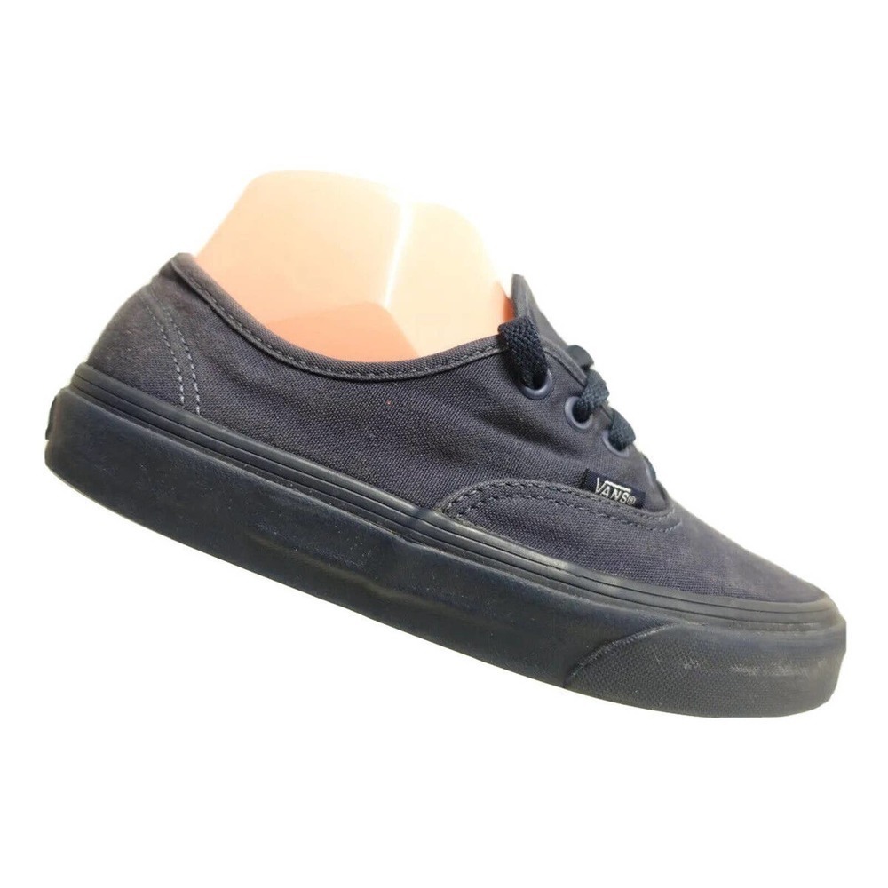 VANS Authentic Canvas Low Navy Blue 6.5 Women Skate Sneakers